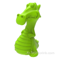 Интерактивные игрушки для собак с писком в форме динозавра из натурального каучука